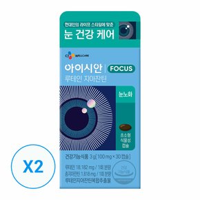 아이시안 루테인지아잔틴 100mg*30캡슐 x 2개(2개월분)