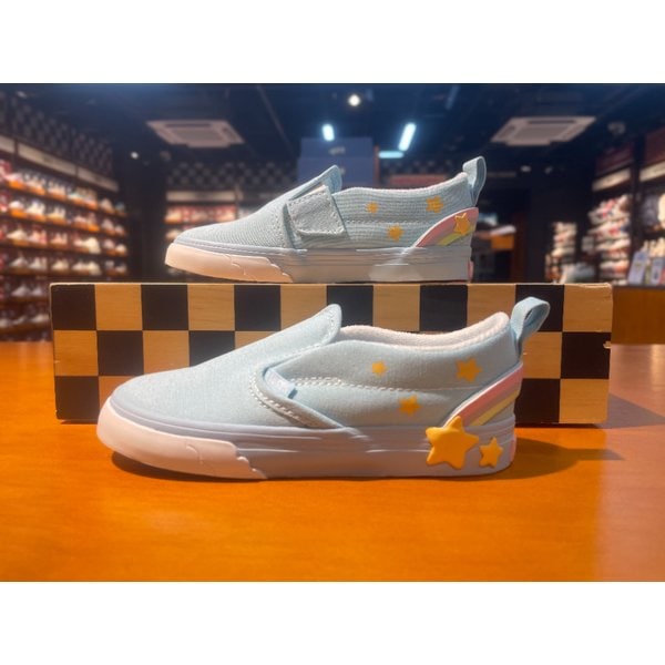 [여주점] (키즈) 스니커즈 토들러 슬립온 벨크로 (스카이 블루) (VN000D4FBER)