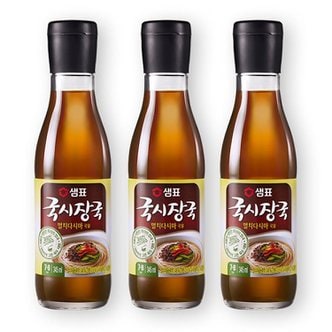 신세계라이브쇼핑 샘표 국시장국 멸치다시마국물 345ML 3개