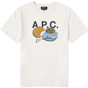 엔드클로딩 x A.P.C. 아페쎄 `Coffee Club` Cedric 티셔츠 - 오프 화이트 COBQX-H26265-AAC