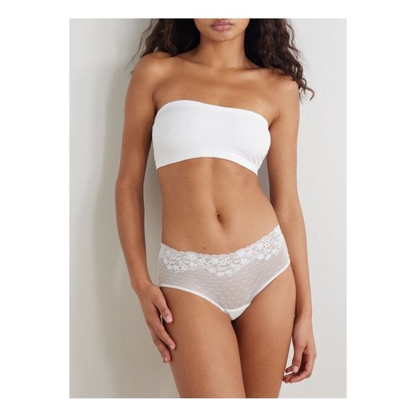 더블 테이크 레이스 스트레치 저지 브리프 화이트 1647597354388341