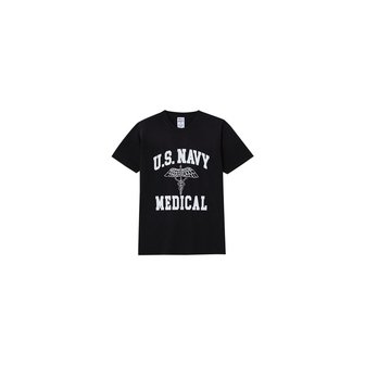 와일드동키 라프리마 와일드동키 T-MEDICAL BLACK 공용 반팔티