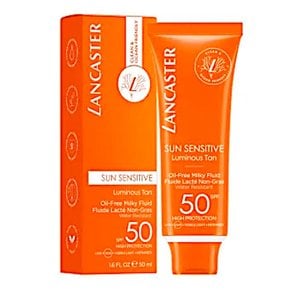 랑카스터 썬 센서티브 루미너스 탄 바디 선로션 SPF50 Lancaster Sun Sensitive Fluid 50ml