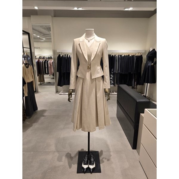 [파주점] 글리터리 골드 포인트 벨티드 원피스 JR3A0OP123