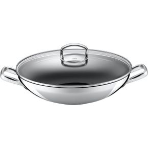 영국 실리트 후라이팬 Silit Hongkong 82603311 Wok with Glass Lid 36 cm Silver 1726346