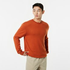 남 캐시미어 블렌디드 라운드넥 니트(LIGHT BEIGE / DARK ORANGE / NAVY / BROWN / BLACK)