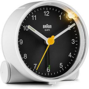 영국 브라운 탁상시계 Braun Classic 아날로그 Clock with Snooze and Light Quiet 쿼츠Movement