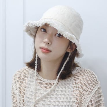 미민 모자 버드프린지버킷햇 3colors