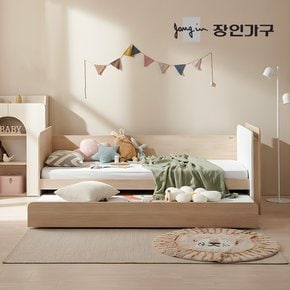 뉴피터 LED 패브릭헤드 E0 슬라이드 2단침대 침대프레임 SS