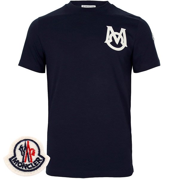 [부산점] 몽클레어 네이비 모노그램 티셔츠 8C00004 8390T 778
