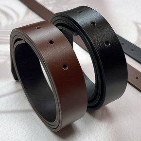 플럼도트 이탈리아통가죽소가죽 벨트끈 폭33mm허리띠