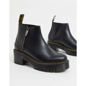 5093899 Dr Martens Rometty II zip heeled chelsea boots in black