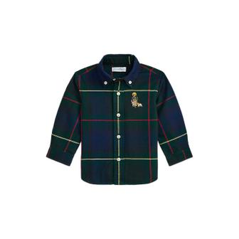 폴로 랄프 로렌 랄프 로렌 베이비 남아 폴로 베어 플래드 옥스포드 셔츠(CWPOWOVI6820176999)