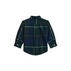 랄프 로렌 베이비 남아 폴로 베어 플래드 옥스포드 셔츠(CWPOWOVI6820176999)