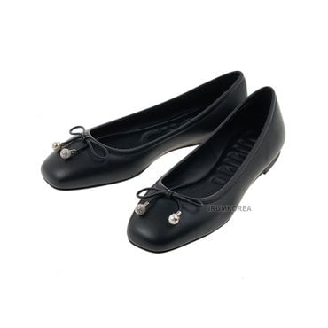 지미추 SS25 여성 옐메 플랫슈즈 ELME FLAT NAP BLACK
