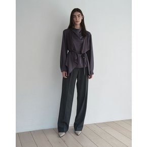 스트라이프 슬랙스 차콜 STRIPE SLACKS CHARCOAL