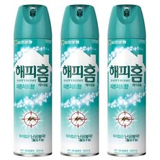 유한양행 해피홈 피톤치드향 에어로솔 500ml 3개