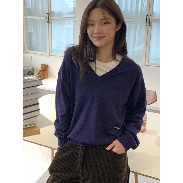 캐시미어 솔리스 브이넥 니트_6COLORS