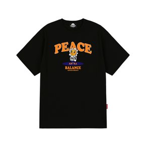 PEACE TIGER GRAPHIC 티셔츠 - 블랙