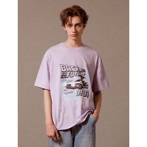 BTTF AIR BRUSH T-SHIRTS [LIGHT PURPLE]