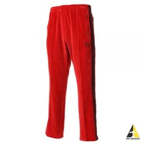 NEEDLES 니들스 Narrow Track Pant - CPe Velour Red (NS253) (내로우 트랙 팬츠)