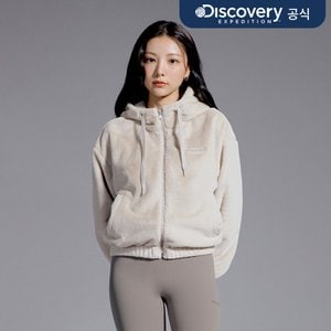 디스커버리 30%▼ 여성 에코퍼 후드 숏자켓 (L/BEIGE)