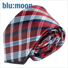 blu:moon 넥타이 - 글루미체크 레드 8cm