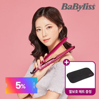 [5%할인][1Day배송][바비리스]전문가용 스무스 토르말린 세라믹 고데기