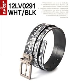벨트 12LV0291 (WHT/BLK) 폭좁은 벨트