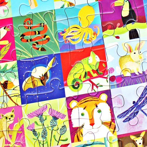 포트레이트오브네이처 퍼즐 64피스 동물 식물