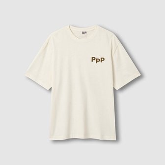 JAJU [공용] 워싱 그래픽 오버핏 반팔 티셔츠 [S~XL] J116201093001