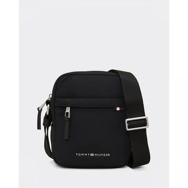 이스퀘어 4650535 Tommy Hilfiger Signature Mini Reporter Bag - Black