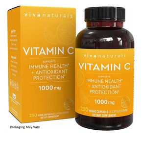 [해외직구]Viva Naturals Vitamin C 비바 내츄럴스 비타민C 1000mg 250베지캡슐