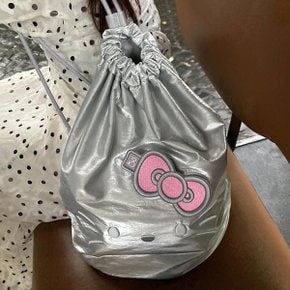 Lucky Hello Kitty Ribbon Embroidery Wappen Pink