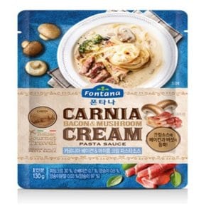소스 크림 파스타소스 카르니아 폰타나 베이컨 머쉬룸 130g
