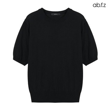 ab.f.z 무지 라운드넥 반팔 니트 (AFX5HW45A)