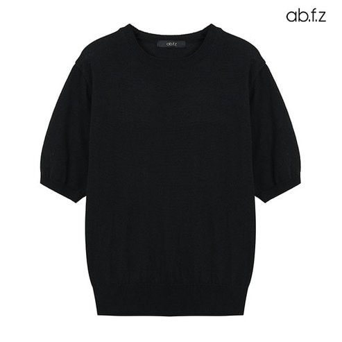 ab.f.z 무지 라운드넥 반팔 니트 (AFX5HW45A)
