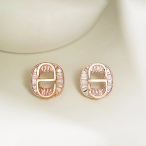 14k 에스더 큐빅 귀걸이 [주문제작]