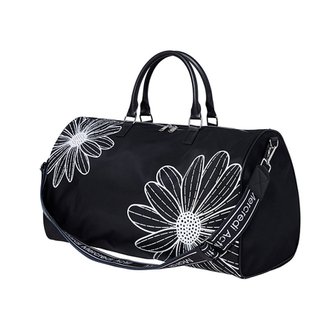 Mardi Mercredi Actif [마르디메크르디악티프]ALL OVER FLOWERS PRINTED BOSTON BAG_BLACK RED/AFK34VTR001BKRD