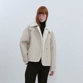 Wool Cropped Jacket_IVORY