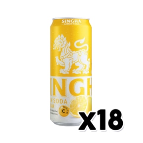 싱하 레몬소다 제로칼로리 탄산캔음료 330ml x 18개