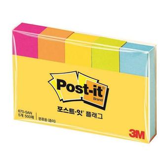 제이큐 포스트잇페이지마커 3M 670-5AN50x15mm X ( 3매입 )