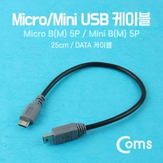 Micro USB/Mini USB 케이블 25cm NT847