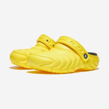  크록스 CROCS 클래식 라인드 오버퍼프 클로그 CYBER YELLOW 4 2