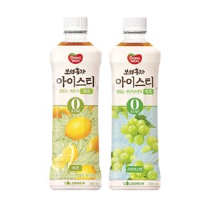 [한번에먹자] 동원 보성홍차아이스티 제로 500ml 2종(레몬3+샤인머스캣3) / 총 6페트