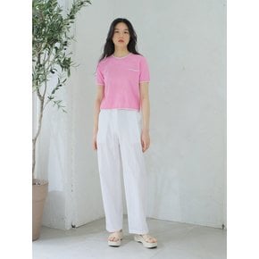 POCKET LINE KNIT / PINK