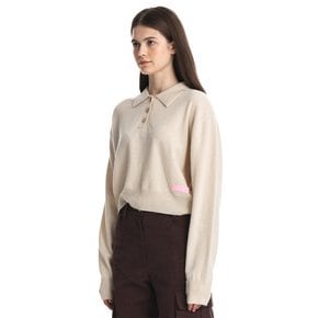 Omato Button Knit (Beige)