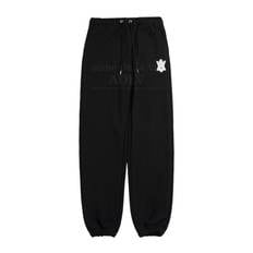 A LOGO EMBLEM PATCH SWEAT PANTS BLACK-A컬러패치