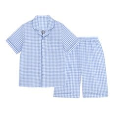 [미키마우스] 남성 블루 체크 5부 잠옷 BU_0D1SH38499