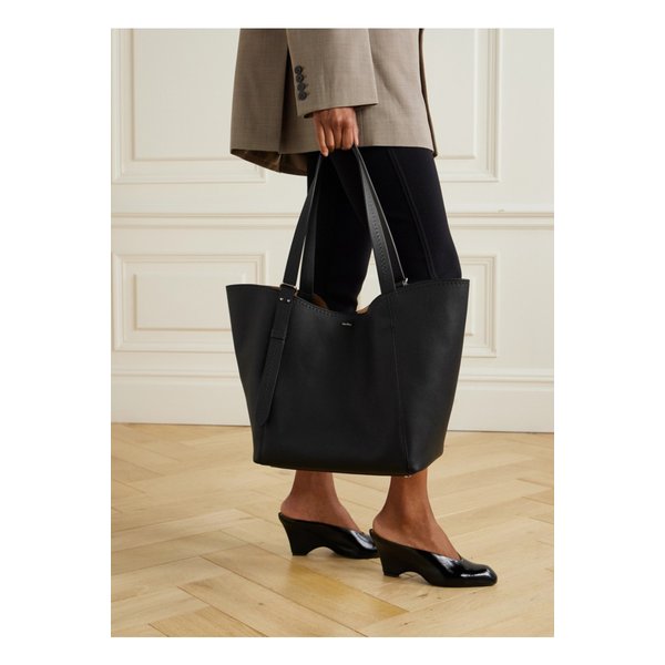 텍스처 가죽 토트 블랙 46376663162862417